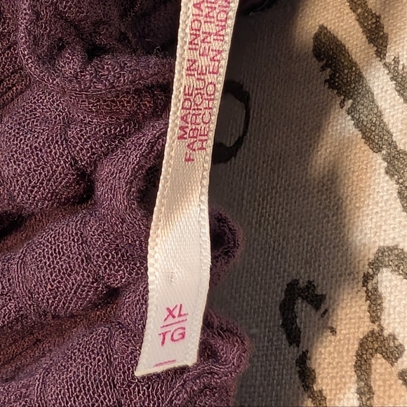 Free People Plum Halter Smocked Maxi Dress Size XL - Picture 5 of 9